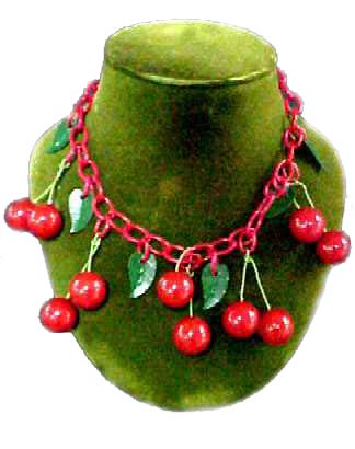 Bakelite Cherries Necklace
