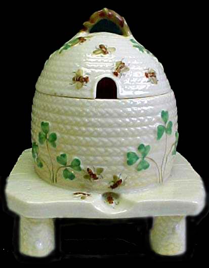 Belleek Honey Pot 3rd black mark