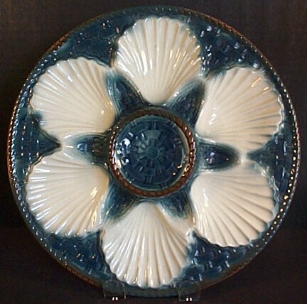 Majolica Oyster Plate $285.00