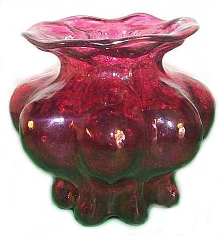 Catalonian Glass by Consolidated Ruby Flashed Color (post WWII)