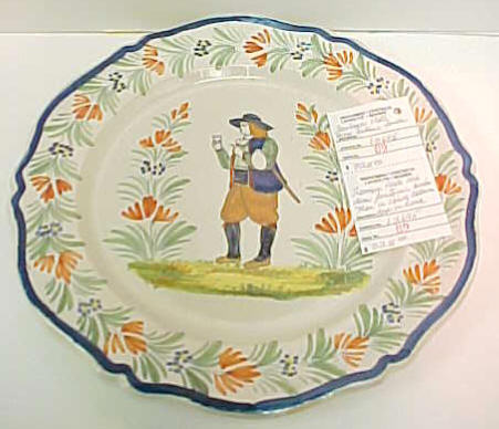 Henriot Quimper Plate